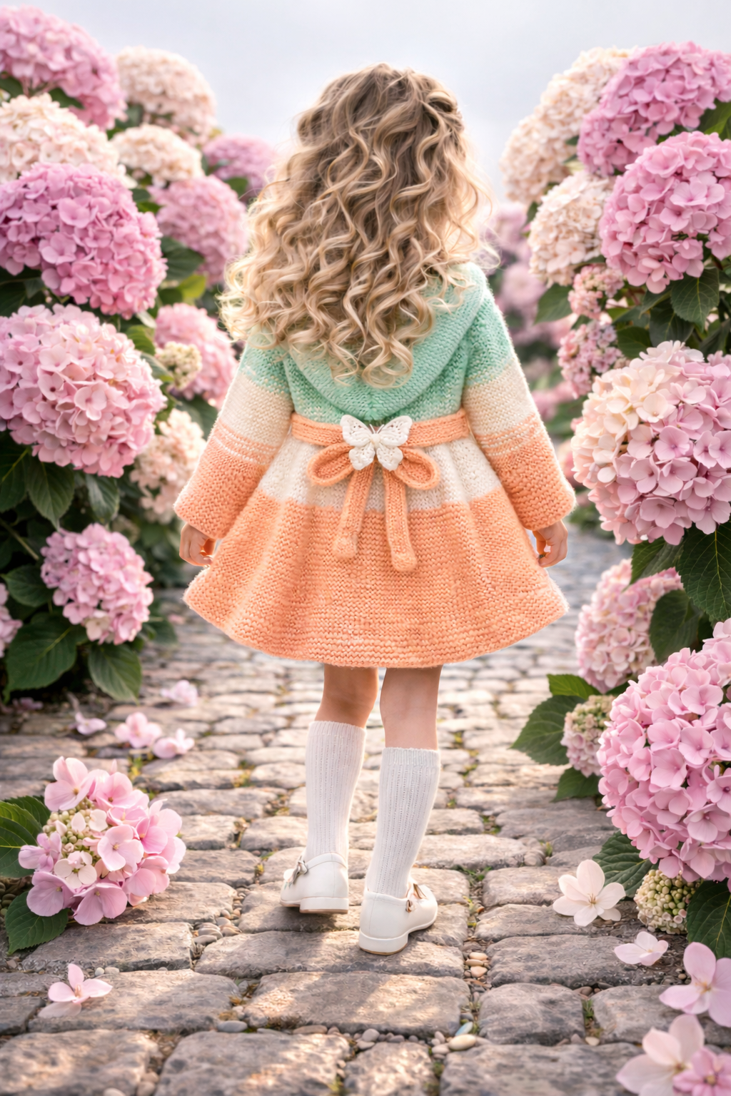 Elegant butterfly grace coat knitting pattern PDF featuring timeless design and cozy structure. Instant downloadable pattern for stylish handmade knitwear.