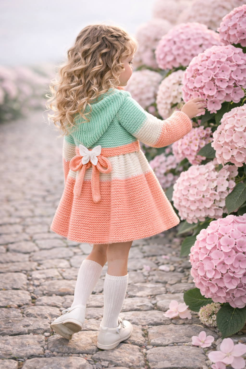 Soft and chic handmade knit coat pattern featuring butterfly-inspired details. Easy to follow PDF instructions for cozy results.